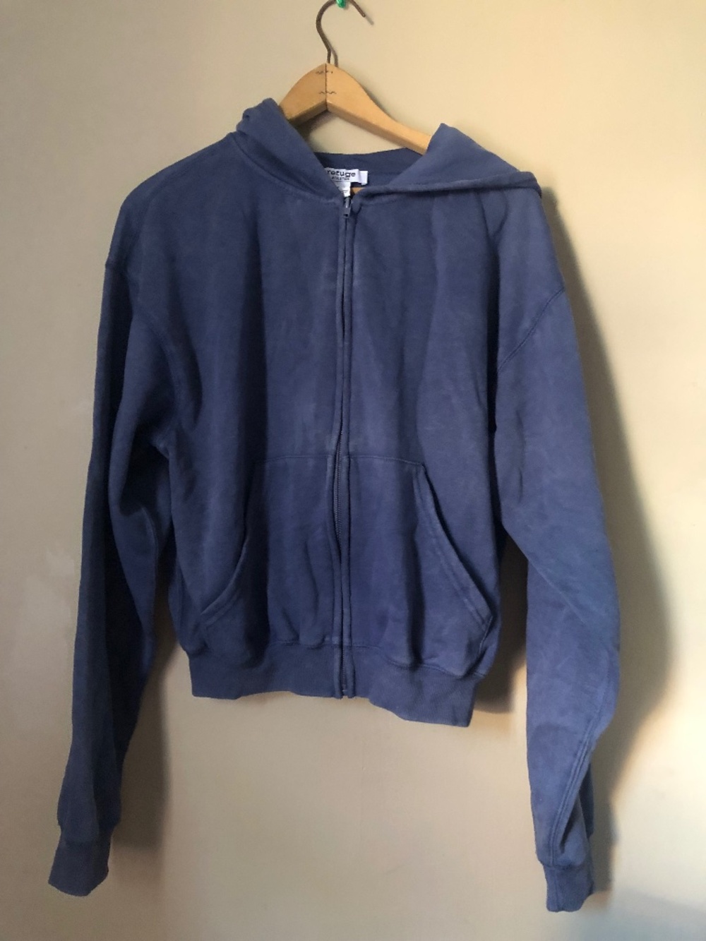 Denim wash blue hoodie
